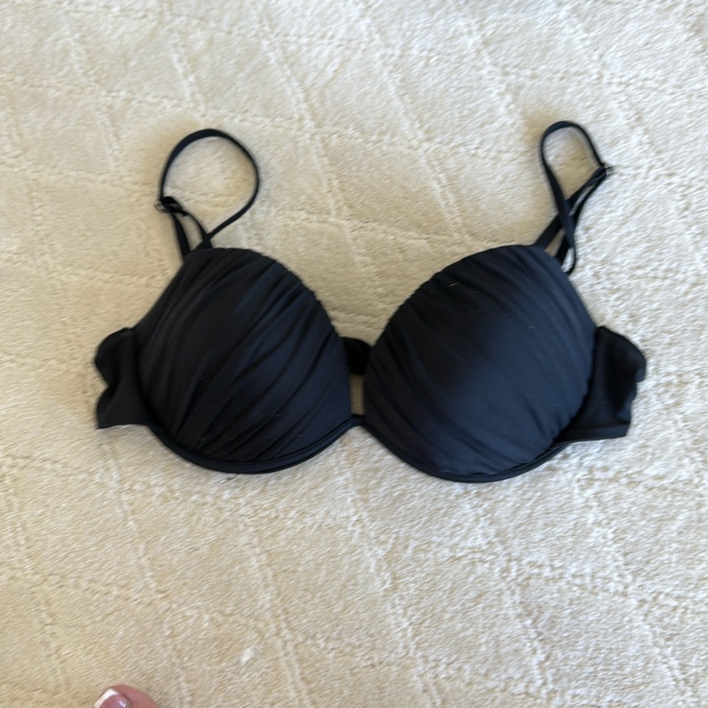 black push up swim top